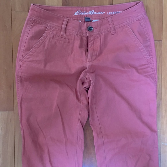Eddie Bauer 2 Rust/Coral Khaki Pants - Picture 1 of 4